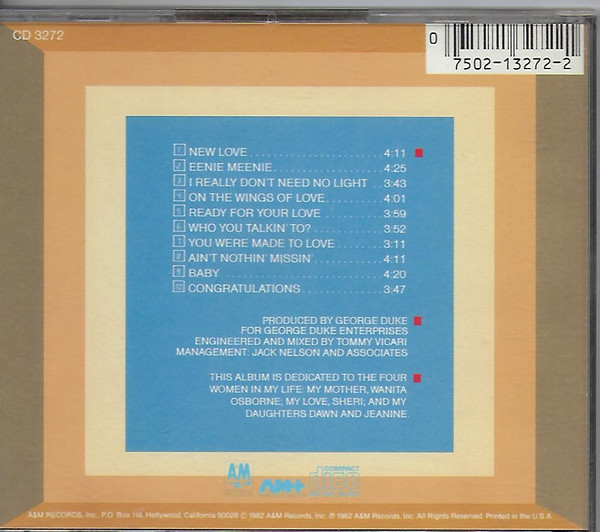 Jeffrey Osborne - Jeffrey Osborne | A&M Records (CD 3272) - 2