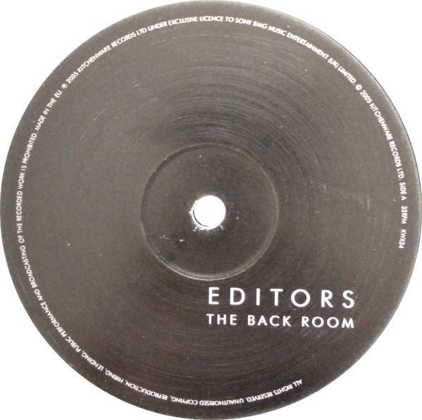 Editors - The Back Room | Kitchenware Records (KWX34) - 4 Editors - The Back Room | Kitchenware Records (KWX34) - 4