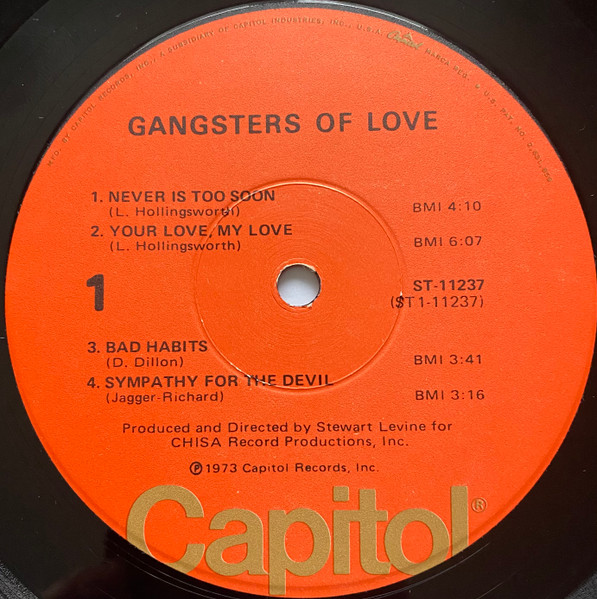 Gangsters Of Love - Gangsters Of Love | Capitol Records (ST-11237) - 3