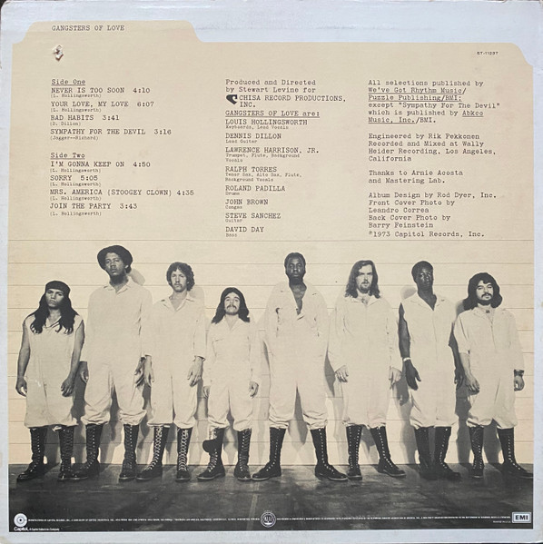 Gangsters Of Love - Gangsters Of Love | Capitol Records (ST-11237) - 2
