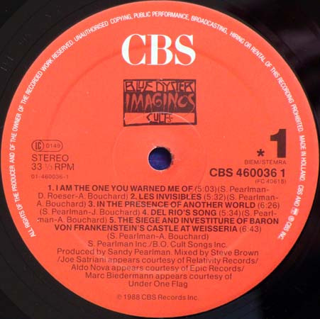 Blue Öyster Cult - Imaginos | CBS (CBS 460036 1) - 3 Blue Öyster Cult - Imaginos | CBS (CBS 460036 1) - 3