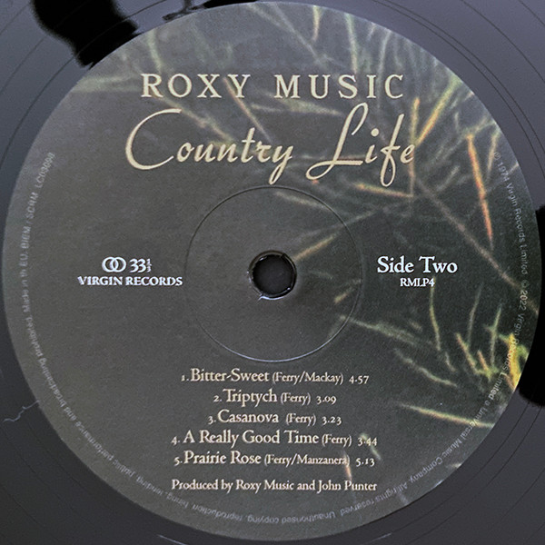 Roxy Music - Country Life | Virgin (RMLP4) - 2
