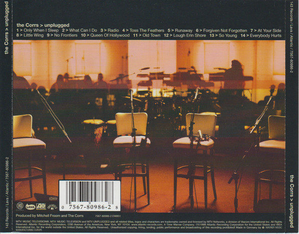 The Corrs - Unplugged | 143 Records (7567-80986-2) - 2