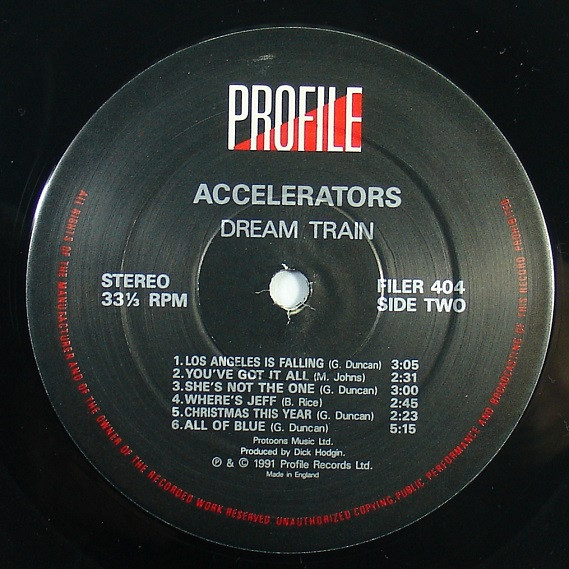 The Accelerators - Dream Train | Profile Records (FILER 404) - 4 The Accelerators - Dream Train | Profile Records (FILER 404) - 4