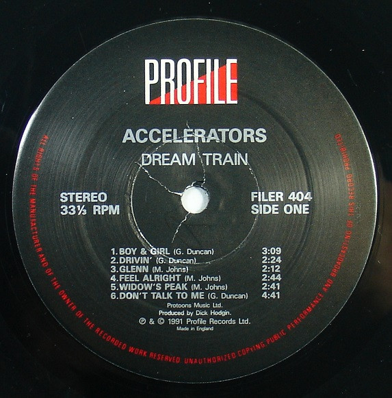 The Accelerators - Dream Train | Profile Records (FILER 404) - 3 The Accelerators - Dream Train | Profile Records (FILER 404) - 3