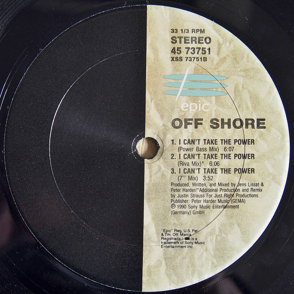 Off-Shore - I Can't Take The Power | Epic (45 73751) - 4
