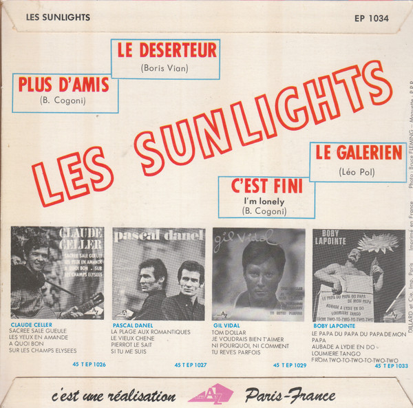 Les Sunlights - Le Deserteur | Disc'Az (EP 1 034) - 2 Les Sunlights - Le Deserteur | Disc'Az (EP 1 034) - 2
