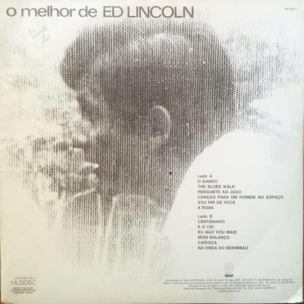 Ed Lincoln - O Melhor De Ed Lincoln | Musidisc (607.6071) - 2