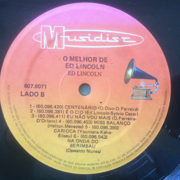 Ed Lincoln - O Melhor De Ed Lincoln | Musidisc (607.6071) - 4