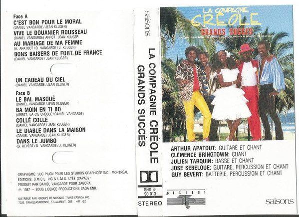 La Compagnie Créole - Grands Succès [Cassette] | Saisons (SNS 4-90.013) - 2
