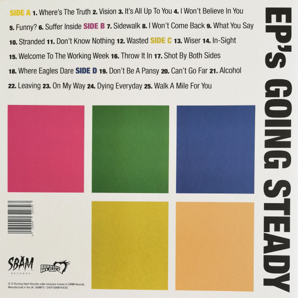 No Fun At All - EP's Going Steady | SBÄM Records (SBAM76) - 2 No Fun At All - EP's Going Steady | SBÄM Records (SBAM76) - 2