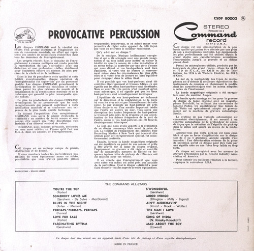 The Command All-Stars - Provocative Percussion | La Voix De Son Maître (CSDF 80002) - 2 The Command All-Stars - Provocative Percussion | La Voix De Son Maître (CSDF 80002) - 2