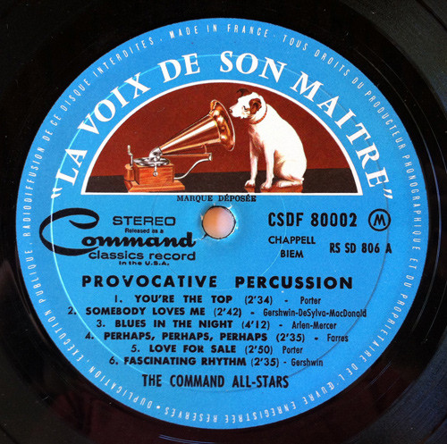 The Command All-Stars - Provocative Percussion | La Voix De Son Maître (CSDF 80002) - 3 The Command All-Stars - Provocative Percussion | La Voix De Son Maître (CSDF 80002) - 3