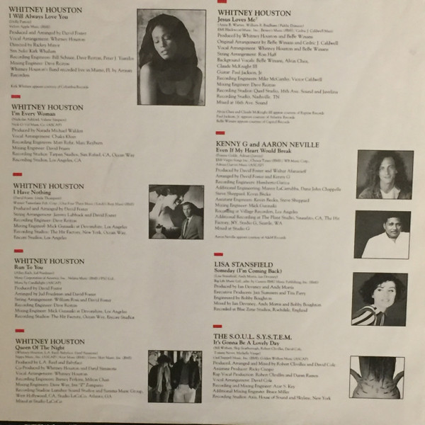 Various - The Bodyguard (Original Soundtrack Album) | Arista (07822 18699 1) - 3