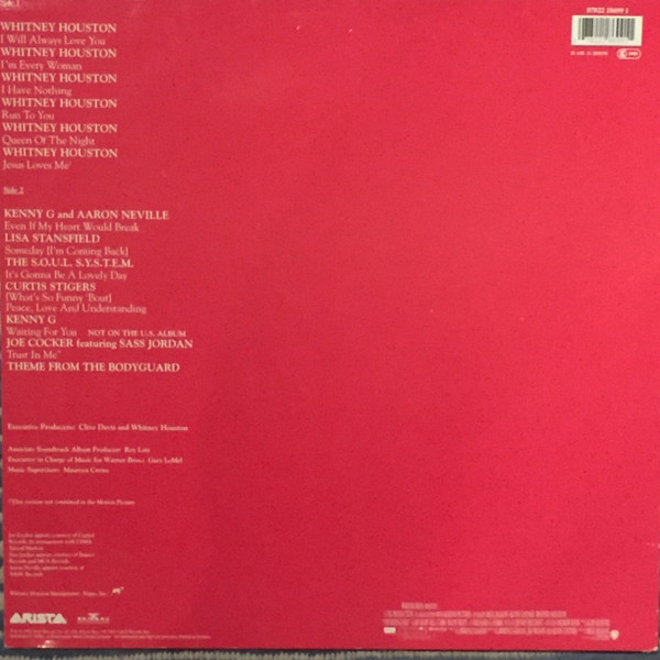 Various - The Bodyguard (Original Soundtrack Album) | Arista (07822 18699 1) - 2