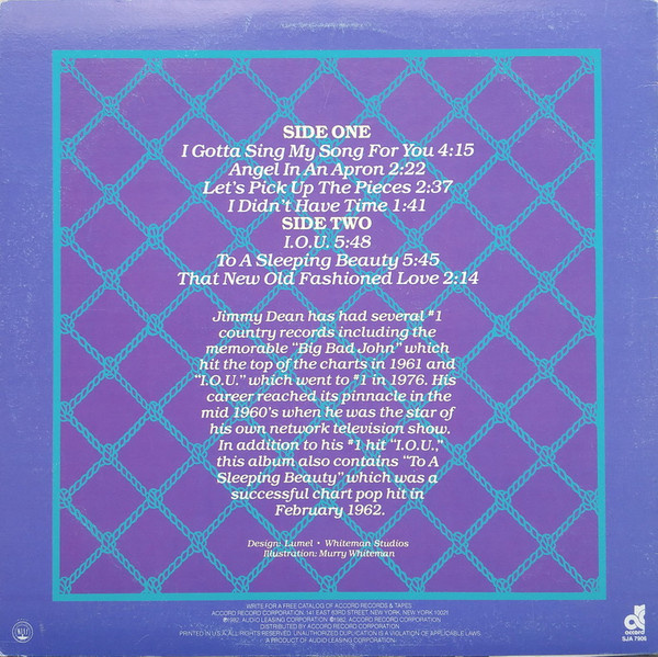 Jimmy Dean - Straight From The Heart | Accord (SJA-7906) - 2