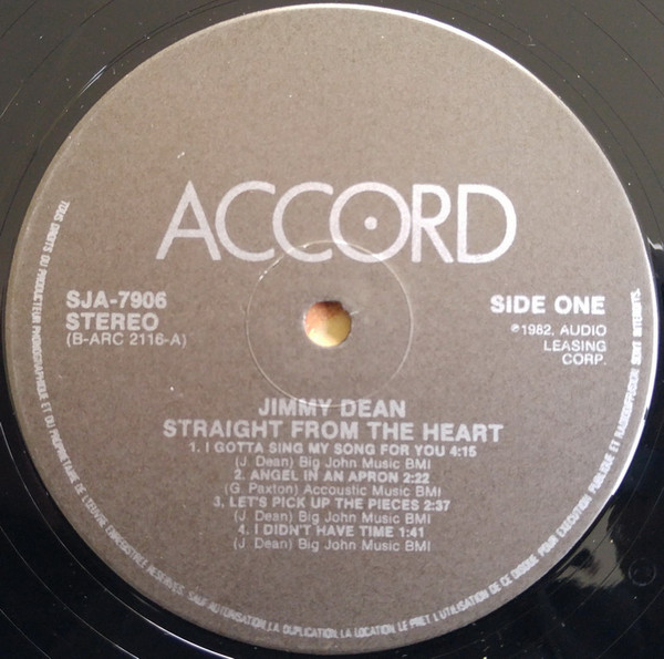Jimmy Dean - Straight From The Heart | Accord (SJA-7906) - 3