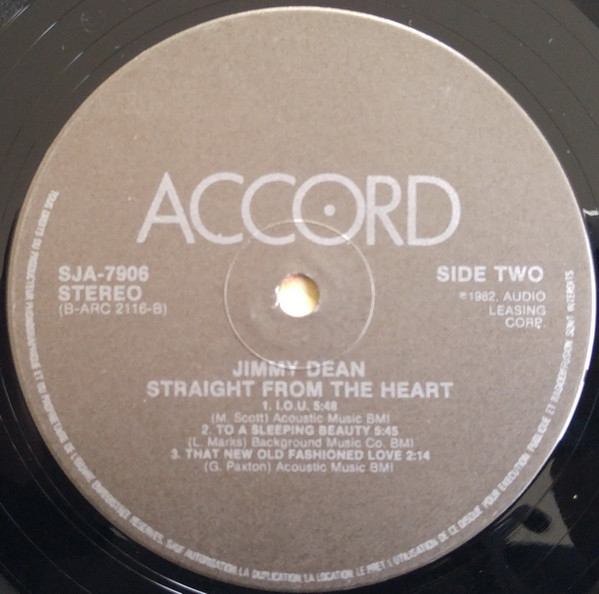 Jimmy Dean - Straight From The Heart | Accord (SJA-7906) - 4