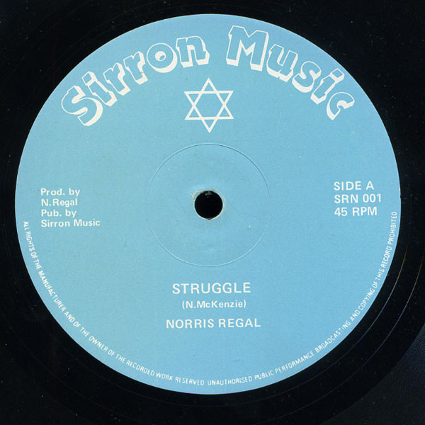 Norris Regal - Struggle | Sirron Music (SRN 001) - main Norris Regal - Struggle | Sirron Music (SRN 001) - main