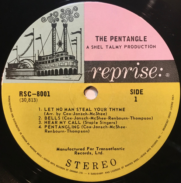 Pentangle - The Pentangle | Reprise Records (RSC 8001) - 3