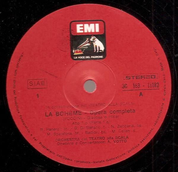 Giacomo Puccini - Maria Callas , Giuseppe di Stefano , Anna Moffo , Nicola Zaccaria , Rolando Panerai , Carlo Badioli , Orchestra Del Teatro Alla Scala E Coro Del Teatro Alla Scala , Antonino Votto , Norberto Mola - La Bohème | La Voce Del Padrone (3C 163-18182/83) - 3 Giacomo Puccini - Maria Callas , Giuseppe di Stefano , Anna Moffo , Nicola Zaccaria , Rolando Panerai , Carlo Badioli , Orchestra Del Teatro Alla Scala E Coro Del Teatro Alla Scala , Antonino Votto , Norberto Mola - La Bohème | La Voce Del Padrone (3C 163-18182/83) - 3