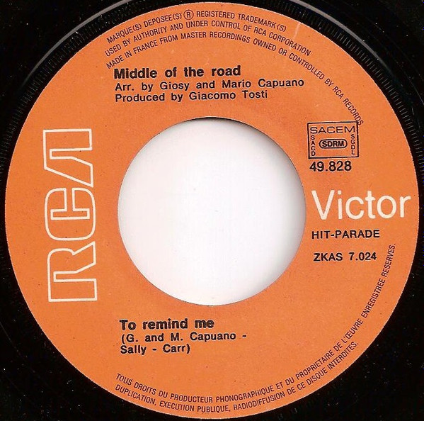 Middle Of The Road - Soley Soley | RCA Victor (49 828) - 4