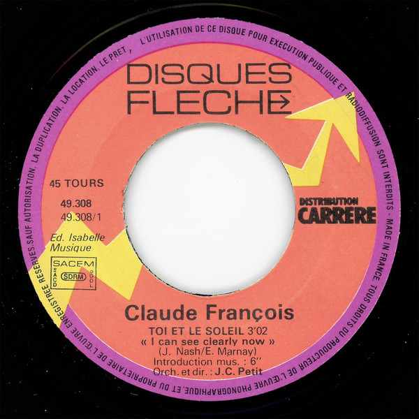 Claude François - Toi Et Le Soleil | Disques Flèche (49.308) - 3