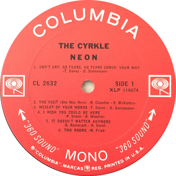 The Cyrkle - Neon | Columbia (CL 2632) - 4