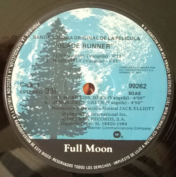The New American Orchestra - Blade Runner (Orchestral Adaptation Of Music Composed For The Motion Picture By Vangelis) | Full Moon (99262) - 3 The New American Orchestra - Blade Runner (Orchestral Adaptation Of Music Composed For The Motion Picture By Vangelis) | Full Moon (99262) - 3