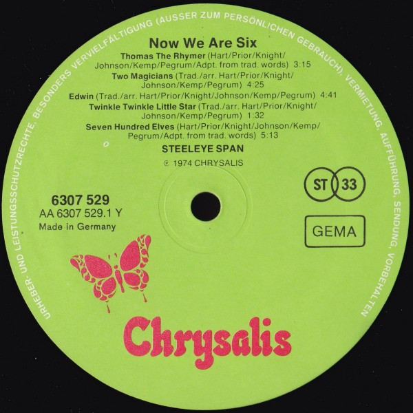 Steeleye Span - Now We Are Six | Chrysalis (6307 529) - 3