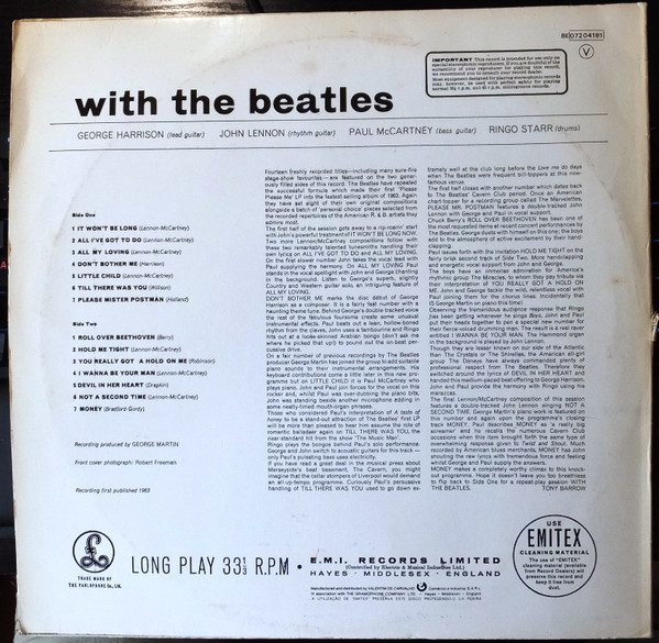 The Beatles - With The Beatles | Parlophone (8E 07204181) - 3