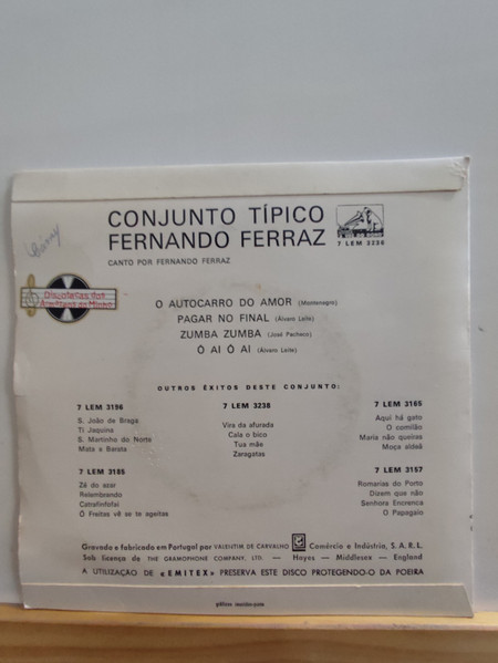 Conjunto Tipico Fernando Ferraz - Autocarro Do Amor | A Voz Do Dono (7 LEM 3236) - 2