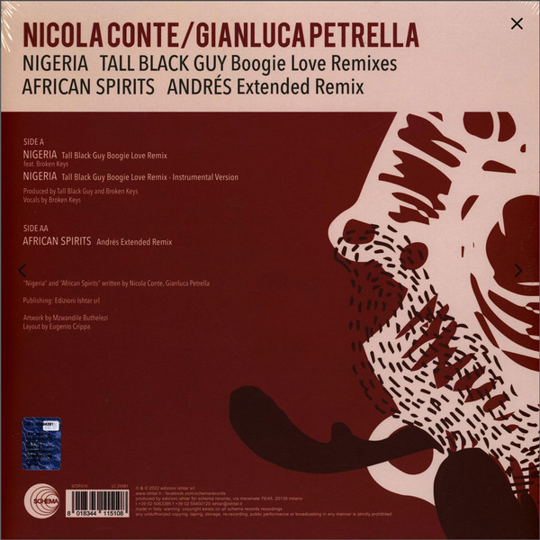 Nicola Conte / Gianluca Petrella - Nigeria / African Spirits Remixes | Schema (SCEP510)