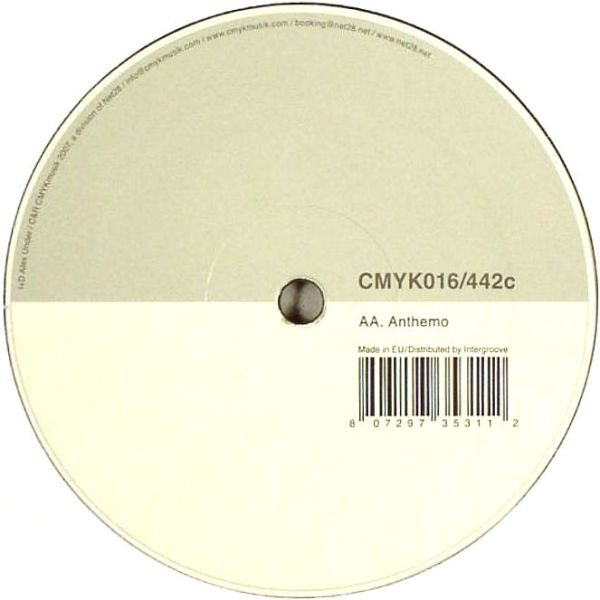 Alex Under - Gris Anthemo | Cmyk Musik (CMYK016/442c) - 2 Alex Under - Gris Anthemo | Cmyk Musik (CMYK016/442c) - 2