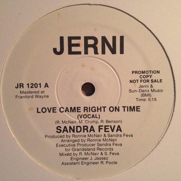 Sandra Feva - Love Came Right On Time | Jerni Records (JR 1201)