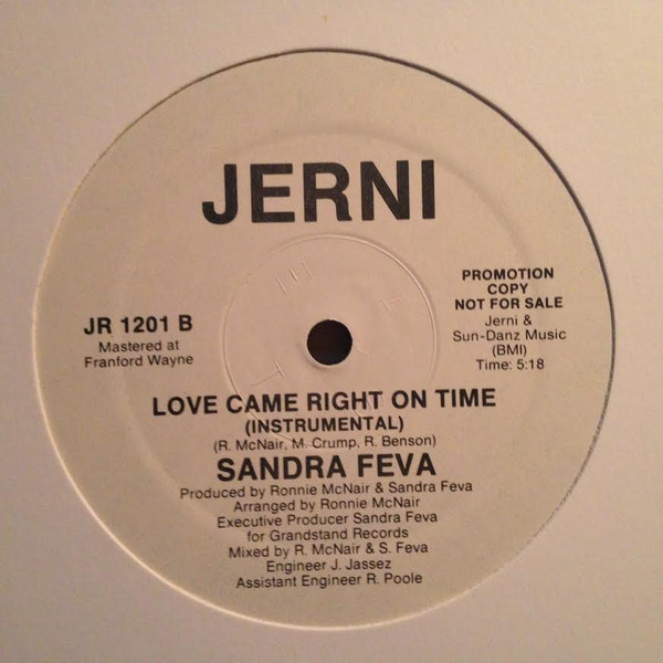 Sandra Feva - Love Came Right On Time | Jerni Records (JR 1201) - 2 Sandra Feva - Love Came Right On Time | Jerni Records (JR 1201) - 2