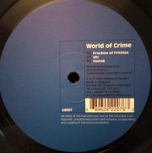 World Of Crime - Fraction Of Friction | Ultimatum Breaks (UB007)