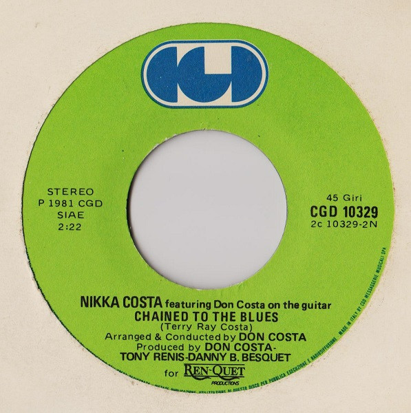 Nikka Costa - (Out Here) On My Own | CGD (CGD 10329) - 4