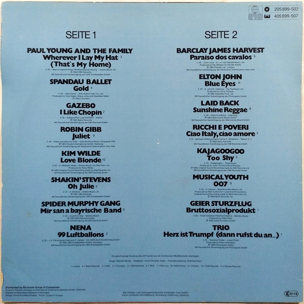 Various - Thommy's Pop-Show Extra | Ariola (205 899) - 2