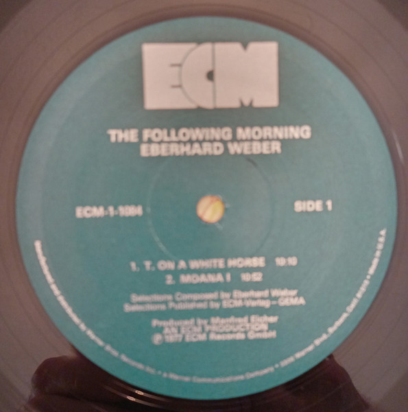 Eberhard Weber - The Following Morning [Vinyl] | ECM Records (ECM 1084) - 3