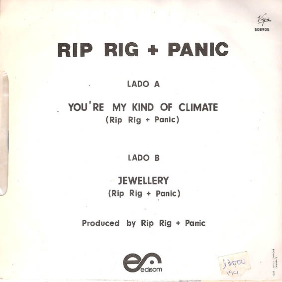 Rip Rig & Panic - You're My Kind Of Climate | Virgin (508905) - 2