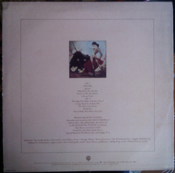 Ry Cooder - Borderline | Warner Bros. Records (W 56864) - 2 Ry Cooder - Borderline | Warner Bros. Records (W 56864) - 2