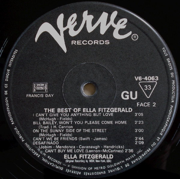 Ella Fitzgerald - The Best Of Ella Fitzgerald | Verve Records (V6-4063) - 4 Ella Fitzgerald - The Best Of Ella Fitzgerald | Verve Records (V6-4063) - 4
