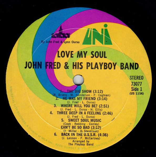 John Fred & His Playboy Band - Love My Soul [Vinyl] | UNI Records (73077) - 3