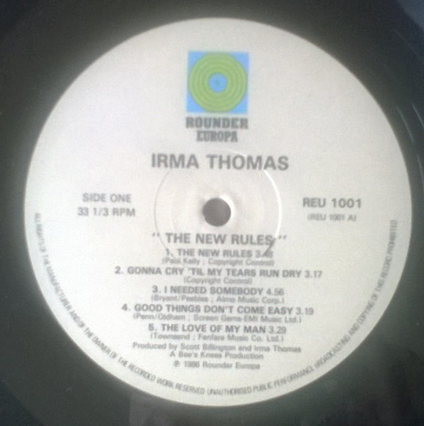 Irma Thomas - The New Rules | Rounder Europa (REU 1001) - 3