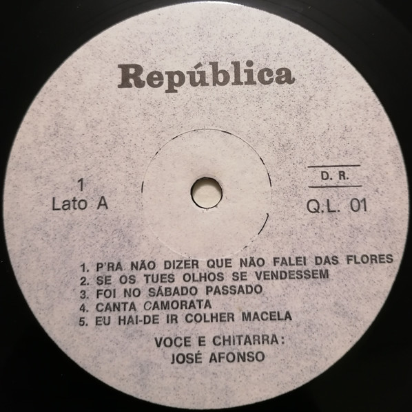 José Afonso - República | Not On Label (Q.L. 01) - 3