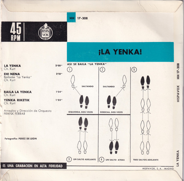 Johnny & Charley - La Yenka | Hispavox (HH 17-308) - 2
