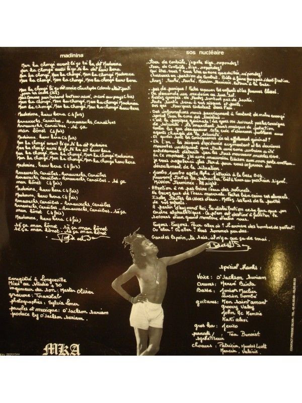 Jackson Suriam - Madinina & SOS Nucleaire | M K A (SJ 0101) - main