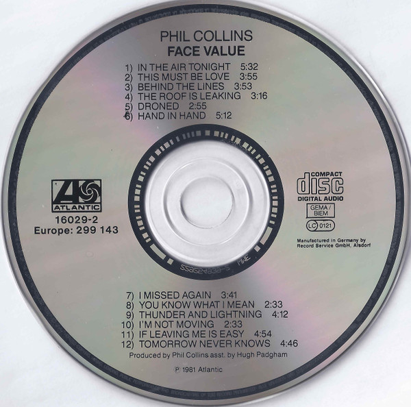 Phil Collins - Face Value [CD] | Atlantic (2292-54939-2) - 4