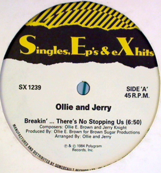 Ollie And Jerry / Carol Lynn Townes - Breakin'... There's No Stopping Us / 99 1/2 | Singles, Ep's & eXhits (SX 1239) - main Ollie And Jerry / Carol Lynn Townes - Breakin'... There's No Stopping Us / 99 1/2 | Singles, Ep's & eXhits (SX 1239) - main